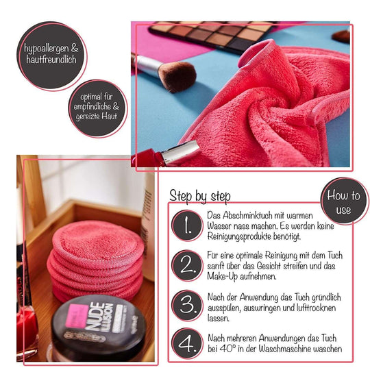 Make-Up Entferner Tuch Mikrofaser Abschminktücher