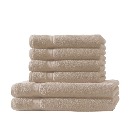 2er Set Duschtücher &amp; 4er Set Handtücher | 500 g/m² | 100 % Baumwolle