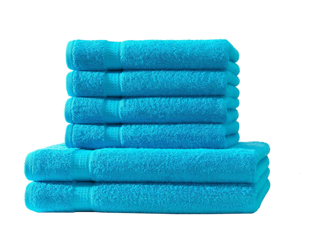 2er Set Duschtücher &amp; 4er Set Handtücher | 500 g/m² | 100 % Baumwolle