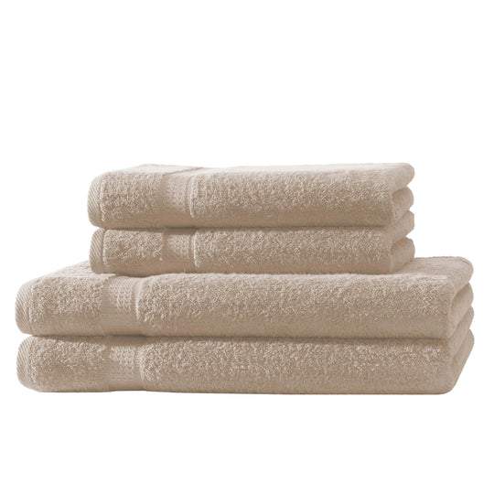 2er Set Duschtücher &amp; 2er Set Handtücher | 500 g/m² | 100 % Baumwolle
