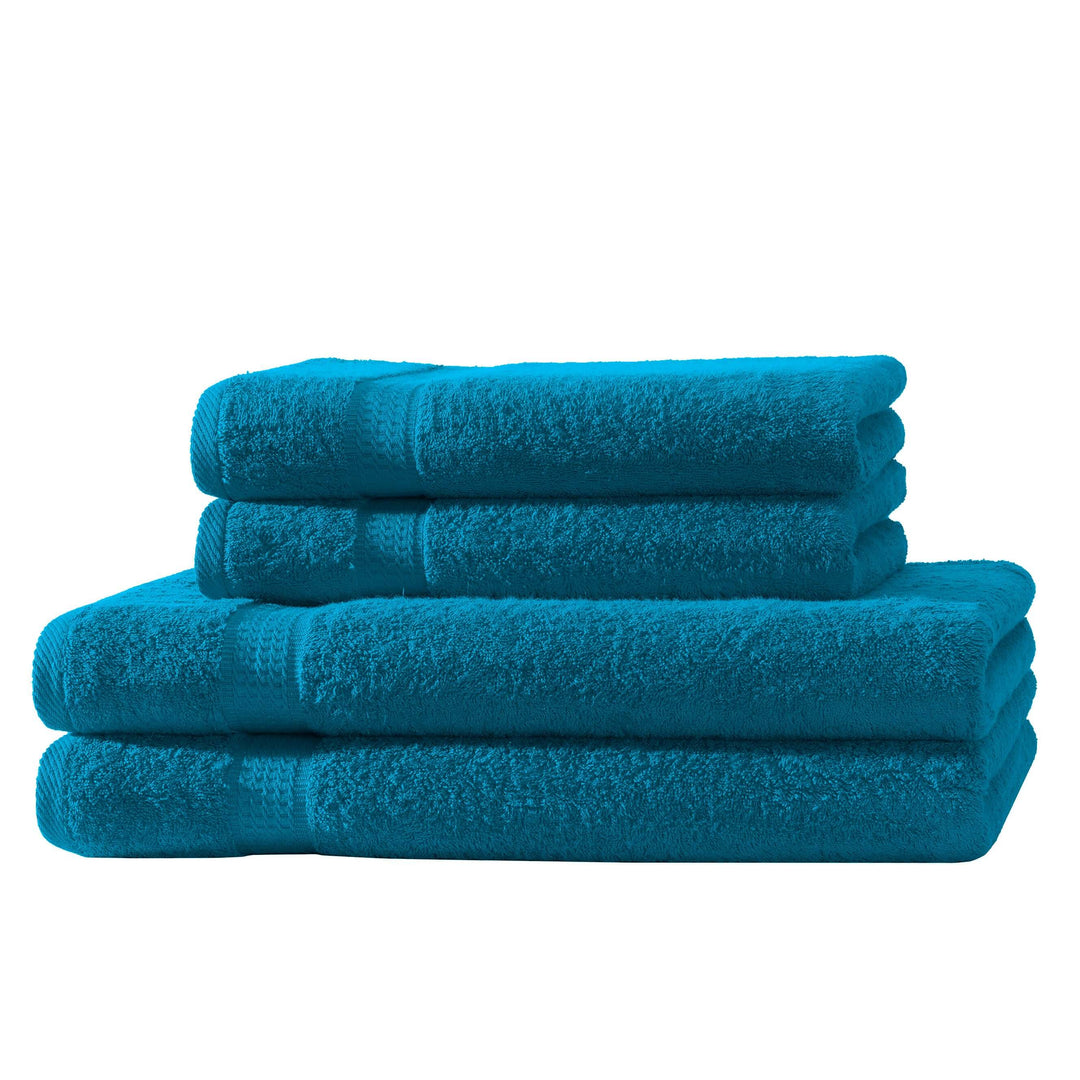 2er Set Duschtücher &amp; 2er Set Handtücher | 500 g/m² | 100 % Baumwolle