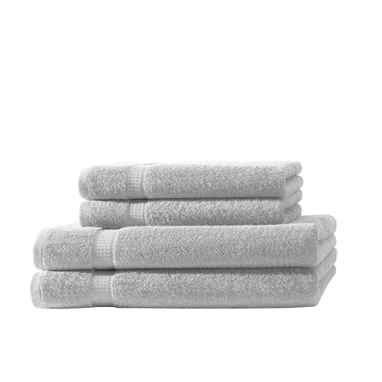 2er Set Duschtücher &amp; 2er Set Handtücher | 500 g/m² | 100 % Baumwolle