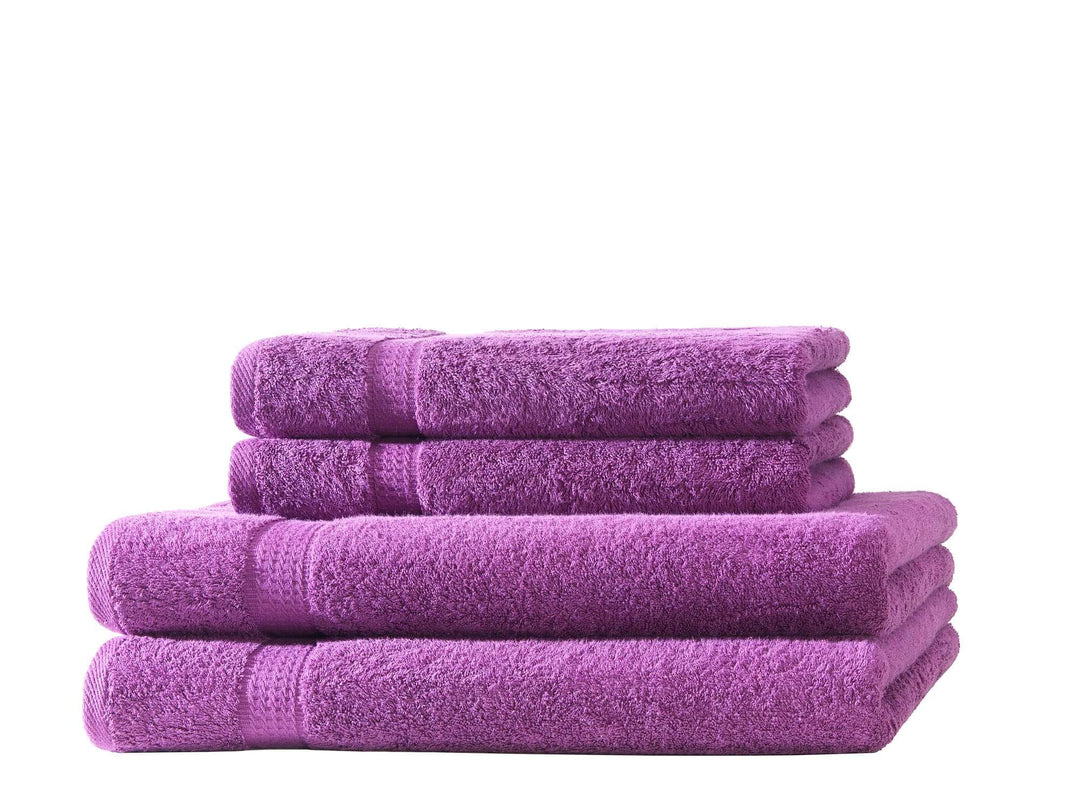2er Set Duschtücher &amp; 2er Set Handtücher | 500 g/m² | 100 % Baumwolle
