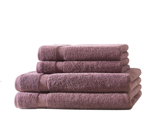 2er Set Duschtücher &amp; 2er Set Handtücher | 500 g/m² | 100 % Baumwolle