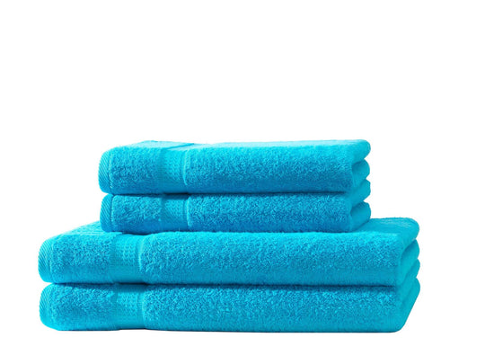 2er Set Duschtücher &amp; 2er Set Handtücher | 500 g/m² | 100 % Baumwolle
